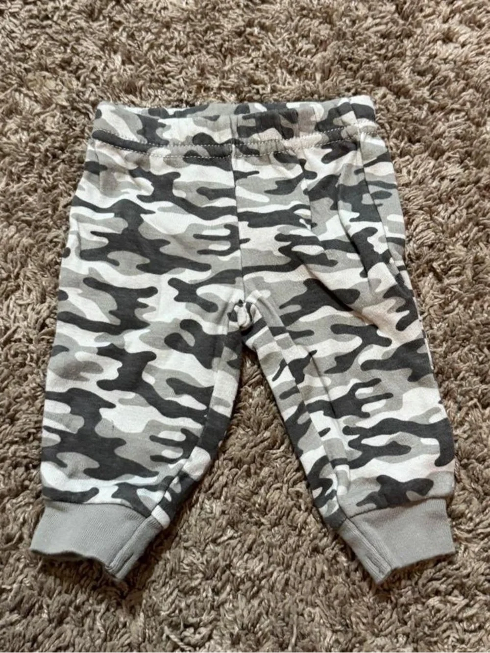 Child of Mine by Carter’s Gray Camo Baby Jogger Pants Newborn NB